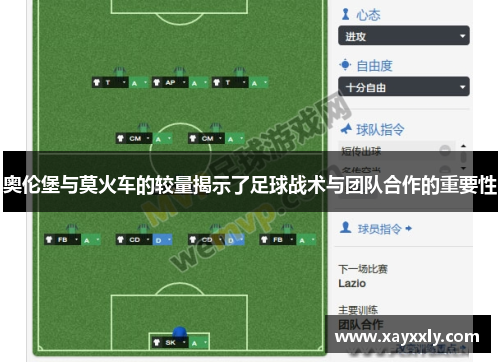 奥伦堡与莫火车的较量揭示了足球战术与团队合作的重要性